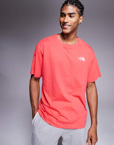 The North Face Evolution boxy fit tee in pink - view 1