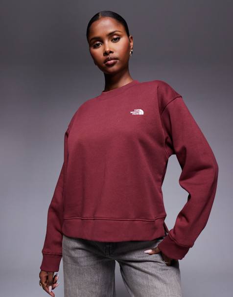 The North Face Evolution Fleece Crew in maroon - view 1