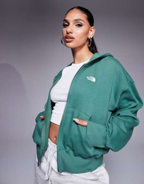 The North Face Evolution full zip hoodie in green - view 1