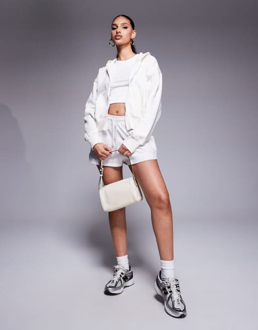 The North Face Evolution full zip in off-white | ASOS