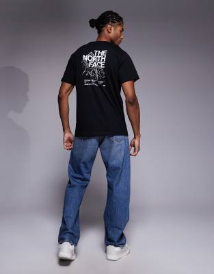 The North Face Evolution Half Dome Back Print Tee In Black