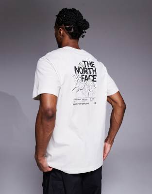 The North Face Evolution Half Dome Back Print Tee In White