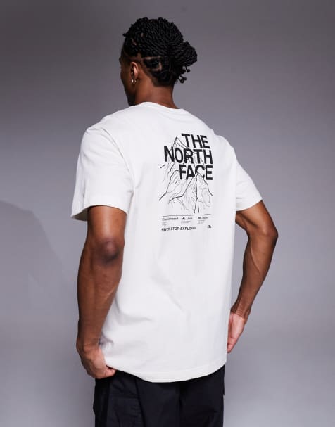 The North face Evolution Half Dome Back Print Tee in white