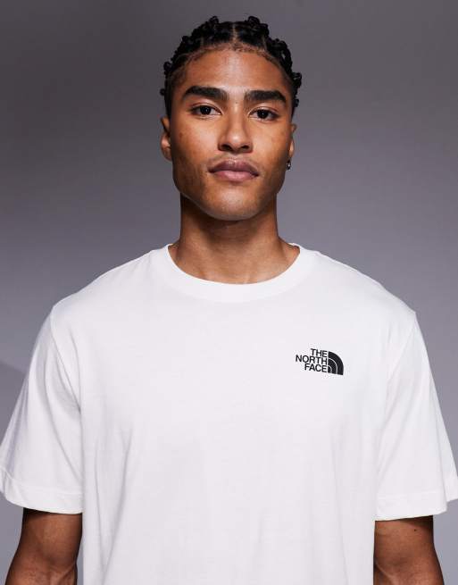 The North face Evolution Half Dome back print tee in white | ASOS