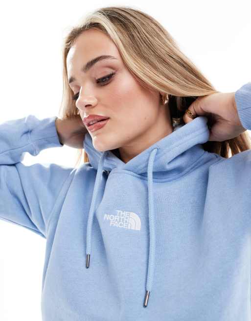 Light blue north face sweatshirt sale