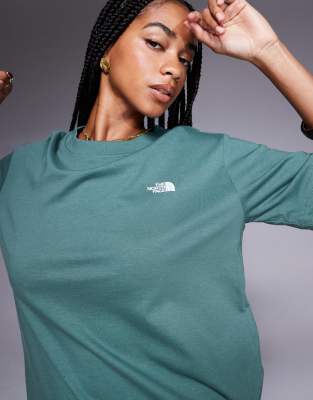 Evolution oversized tee in green-Gray