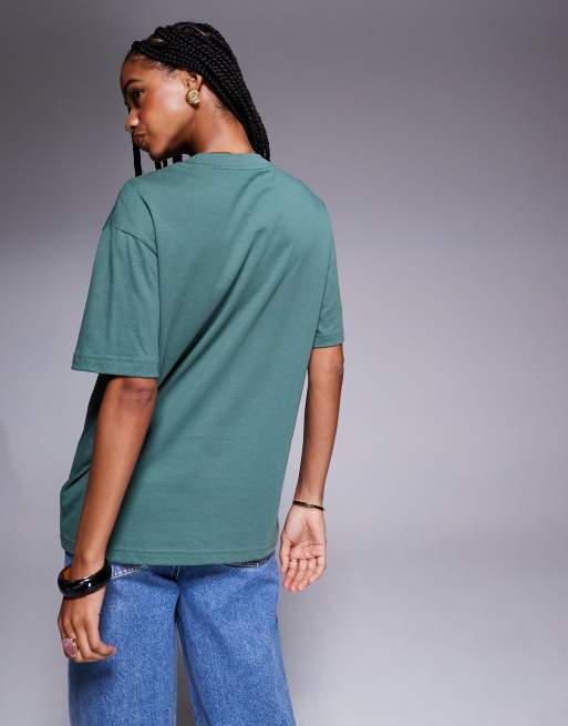 The North Face Evolution oversized tee in green