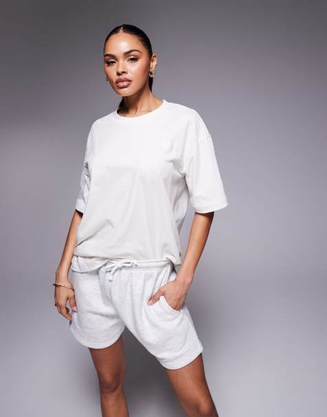 The North Face Evolution oversized tee in off-white - view 1