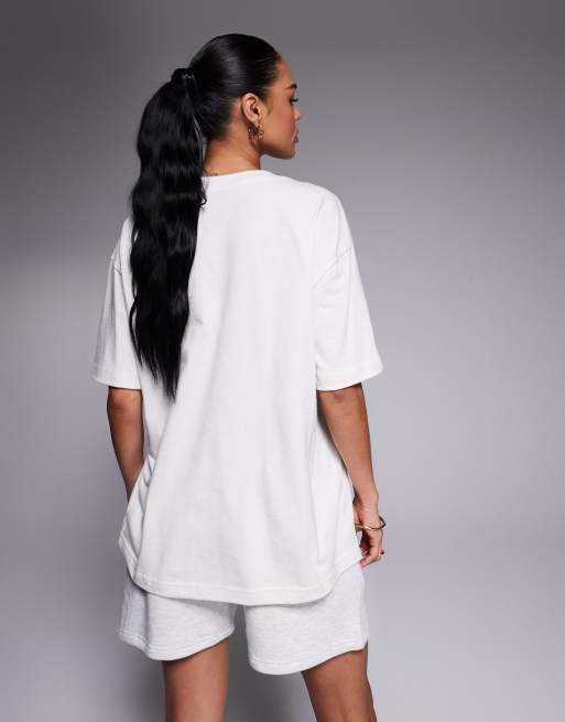 The North Face Evolution oversized tee in off-white
