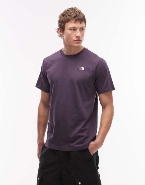 The North Face – Evolution Simple Dome – Fioletowy T-shirt z logo - view 1