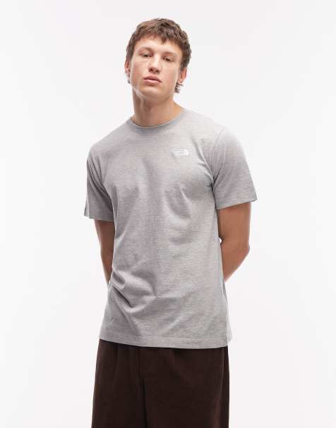 The North Face – Evolution Simple Dome – Jasnoszary T-shirt z logo - view 1