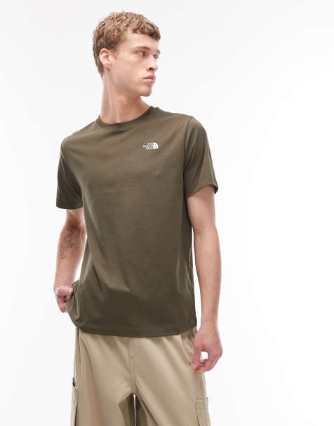 The North Face Evolution Simple Dome logo t-shirt in khaki