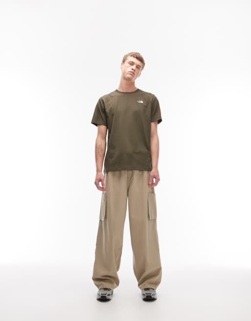 The North Face Evolution Simple Dome logo t-shirt in khaki, 2 of 5