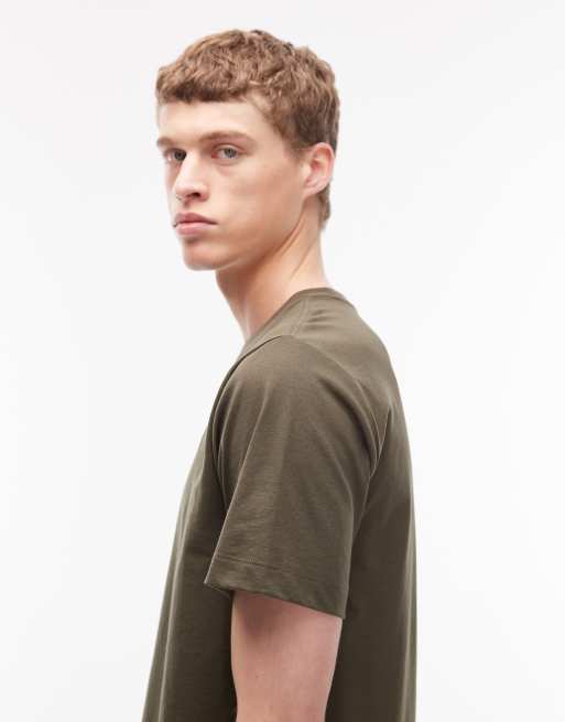 The North Face Evolution Simple Dome logo t-shirt in khaki, 4 of 5