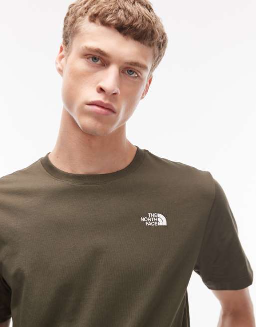 The North Face Evolution Simple Dome logo t-shirt in khaki, 5 of 5
