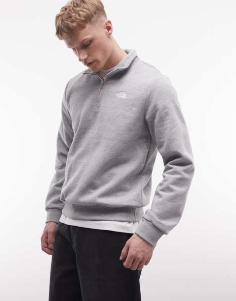 The North Face Evolution Simple Dome quarter zip in gray - view 1