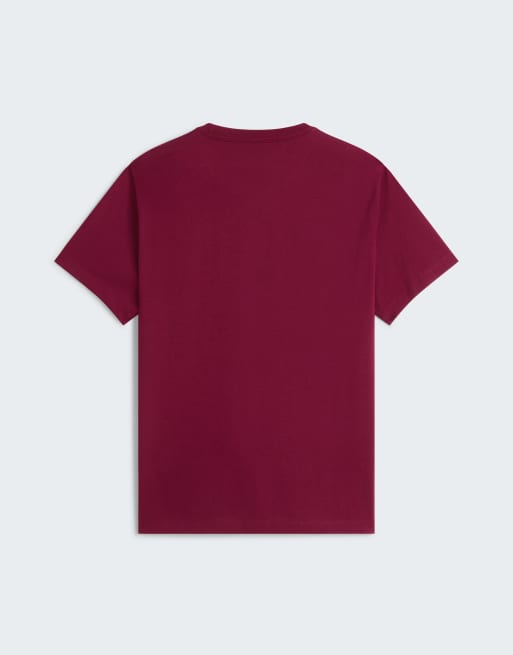 The North Face Evolution simple dome regular t-shirt in burgundy crush/tnf blac, 4 of 4
