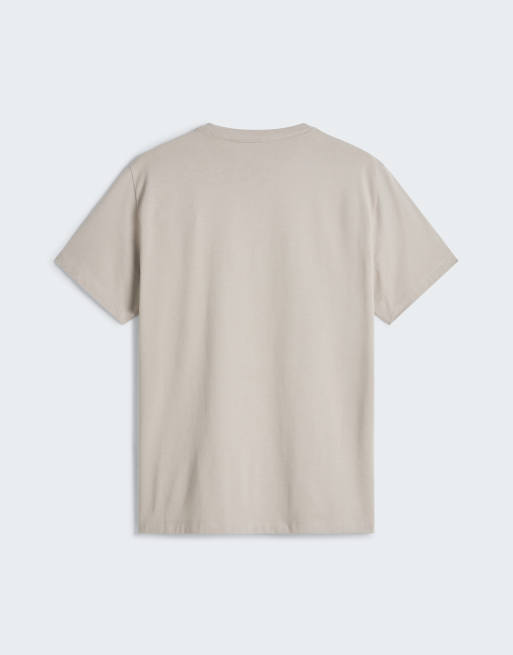 The North Face Evolution simple dome regular t-shirt in stone slab/tnf white, 4 of 4