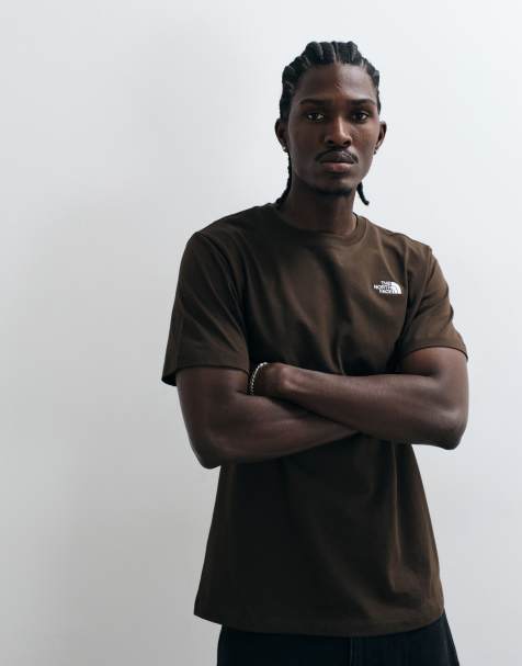 The North Face Evolution Simple Dome short sleeve t-shirt in dark brown - view 1