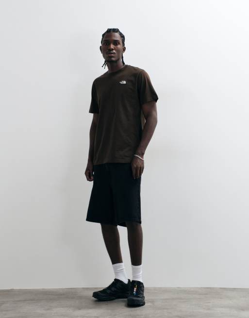 The North Face Evolution Simple Dome short sleeve t-shirt in dark brown, 2 of 5