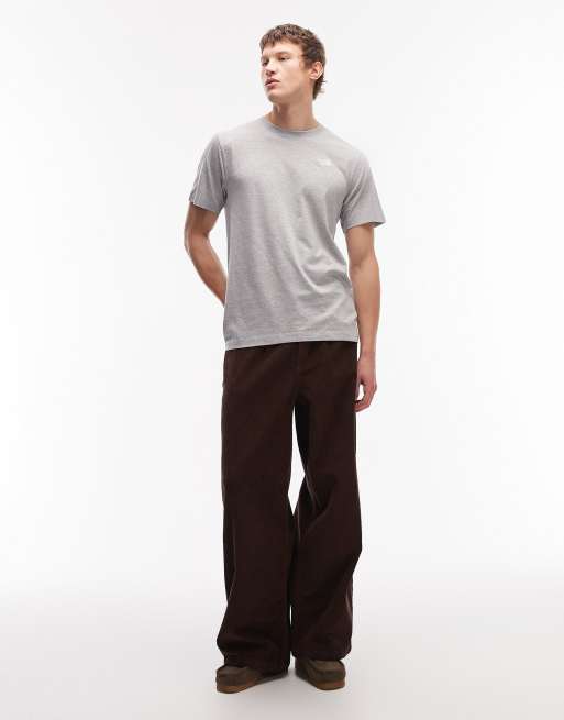 The North Face - Evolution Simple Dome - T-shirt grigio chiaro con logo, 2 di 5