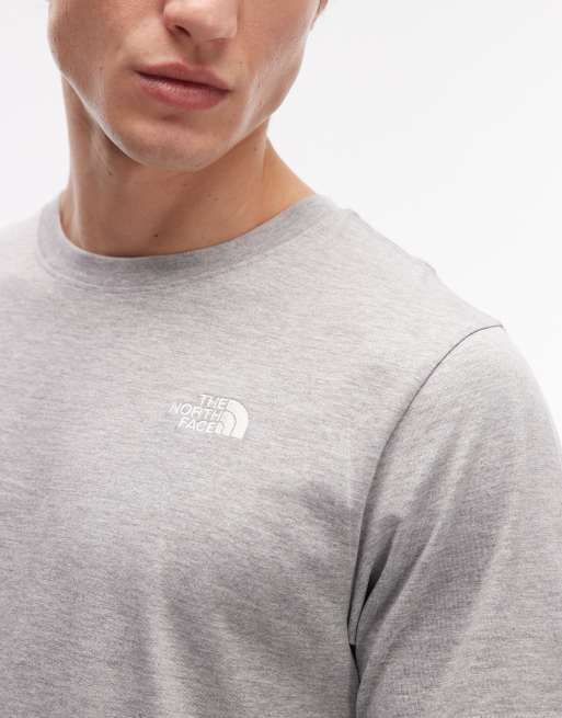The North Face - Evolution Simple Dome - T-shirt grigio chiaro con logo, 5 di 5