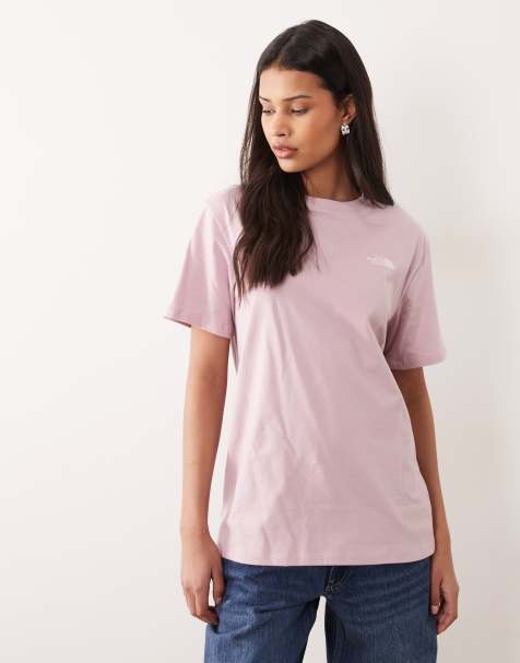 The North Face Evolution Simple Dome t-shirt in light pink