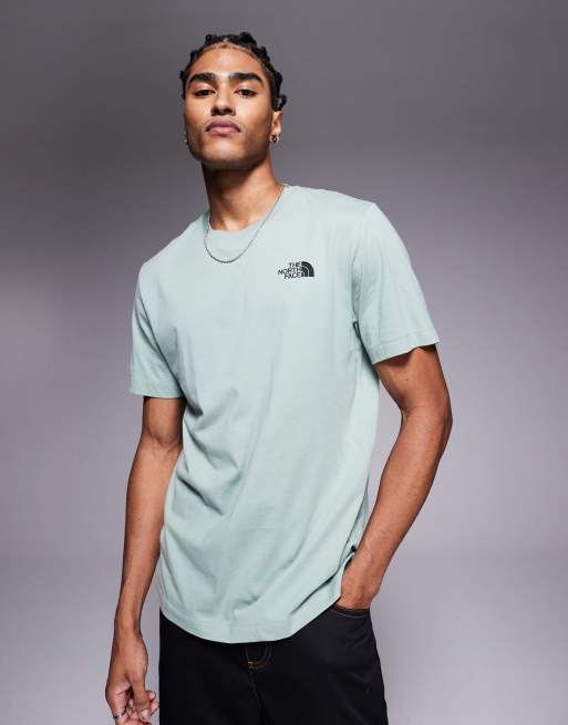The North Face Evolution sketch back print t-shirt in green, 2 of 4