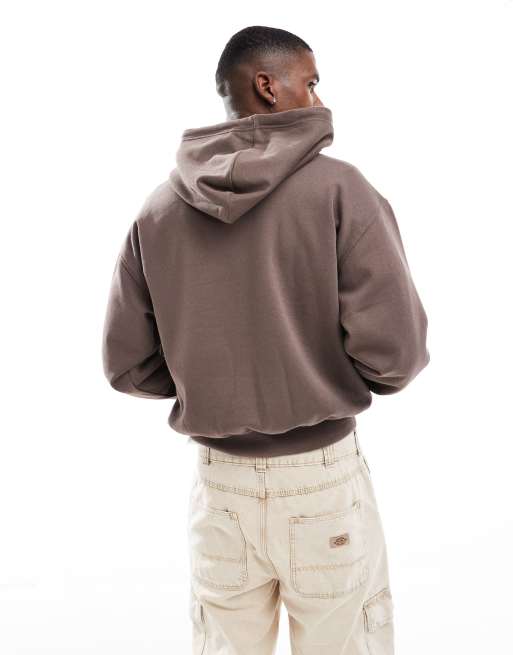 パーカー・フーディ NORTH FACE Men Hoodies NF0A8C361OI 1OI BROWN The North Face Box Logo Hoodie for Men in Brown | NF0A8APS