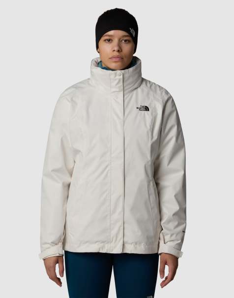 The North Face – Evolve II Triclimate – Jacke in Weiß und Braun - view 1
