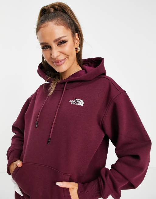 Sweat capuche best sale bordeaux femme