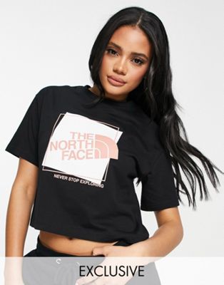 Femme The North Face - Exclusivité  - Scatter Box - T-shirt crop top - Noir