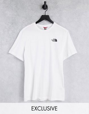 Femme The North Face - Exclusivité  - T-shirt à logo vertical - Blanc