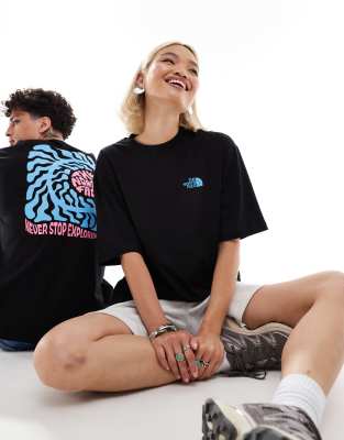 The North Face - Exotic Days - Oversize-T-Shirt in Schwarz mit Rückenprint