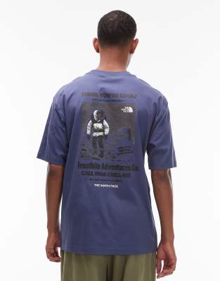 The North Face The North Face Expedition backprint oversized t-shirt in blue