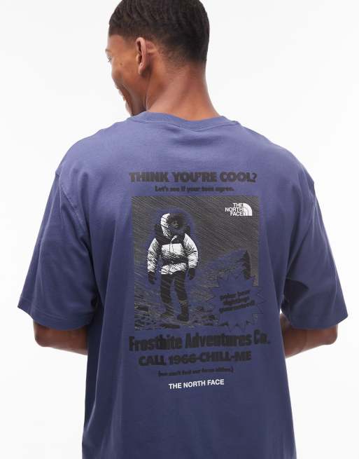 The North Face Expedition backprint oversized t-shirt in blue, 5 of 5