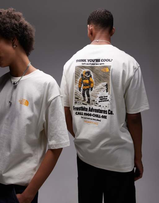 The North Face – Expedition – Oversize-T-Shirt in Wollweiß mit Rückenprint, 2 von 4