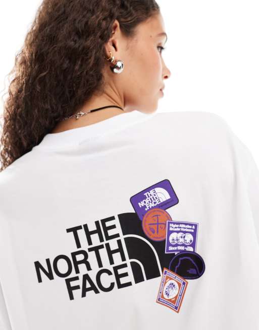 The North Face Expedition Stickers back print oversized t