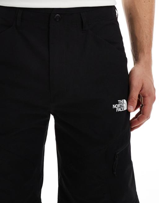 The North Face Exploration Convertible cargo pocket tapered trousers in black, 4 of 5