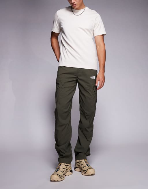 The North Face Exploration convertible regular tapered trousers in new taupe green, 2 of 5
