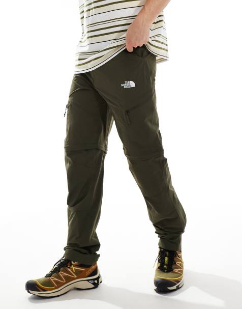 The North Face - Exploration Convertible - Toelopende broek met cargozak in groen - view 1