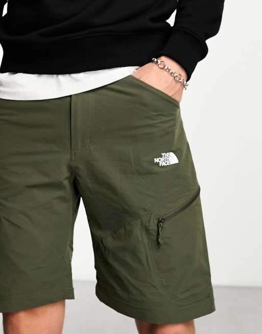 The North Face Exploration convertible zip off tapered utility trousers in khaki, 4 of 4