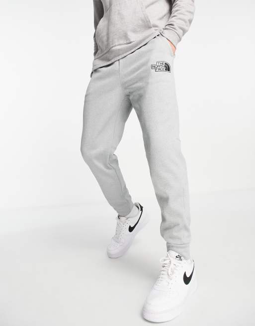 Mens grey north outlet face joggers