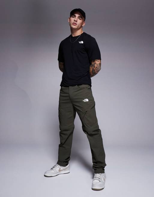 The North Face - Exploration - Kakigrønne tapered utility-bukser med aftagelige ben