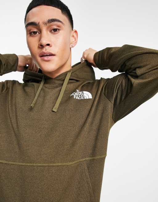 North face shop hoodie olive green