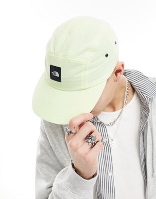 The North Face Explore 5 panel cap in lime