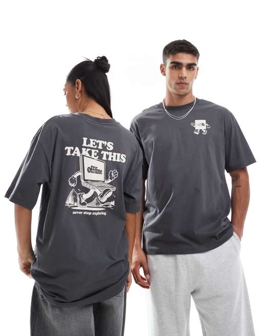 【おすすめTシャツ】The North Face Backprint Oversize T-Shirt The North Face Mountain View backprint oversized T-shirt in