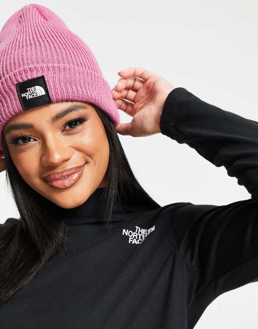 The North Face Explore beanie in pink