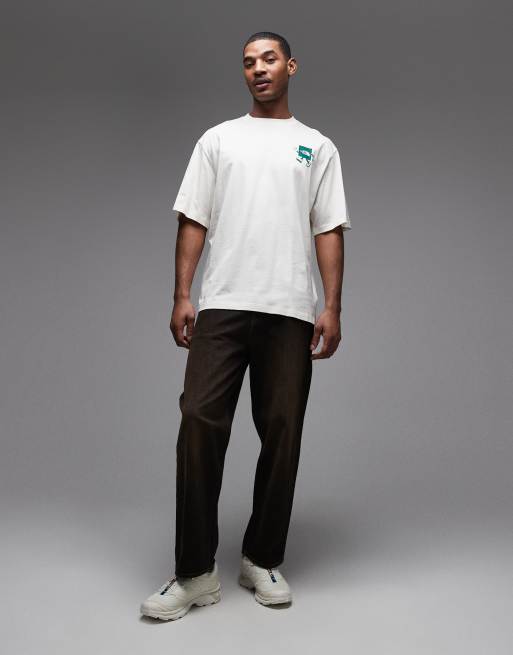 The North Face – Explore – Beżowy T-shirt z nadrukiem na plecach, 2 z 5
