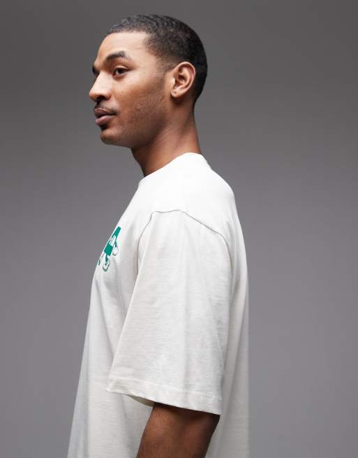 The North Face – Explore – Beżowy T-shirt z nadrukiem na plecach, 4 z 5